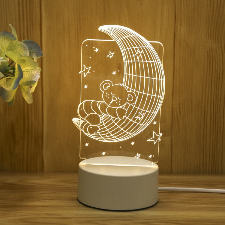 3D USB Table Lamps, 32 Different Designs to Choose From