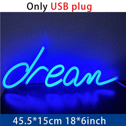 Dream Neon Sign for Wall