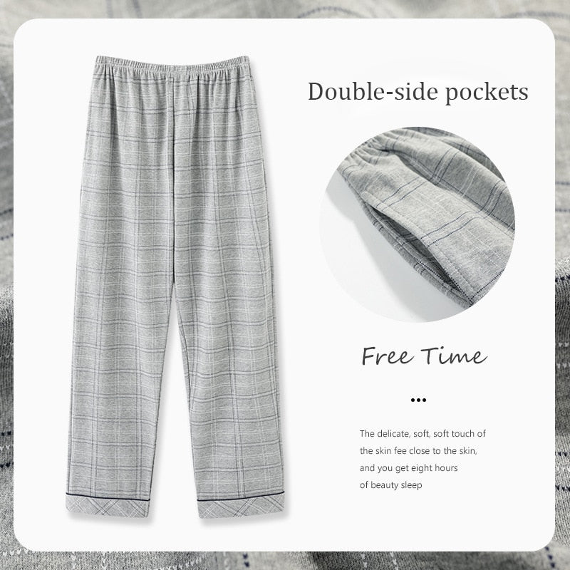 Men's Casual Plaid Pajama Pants Sleepwear