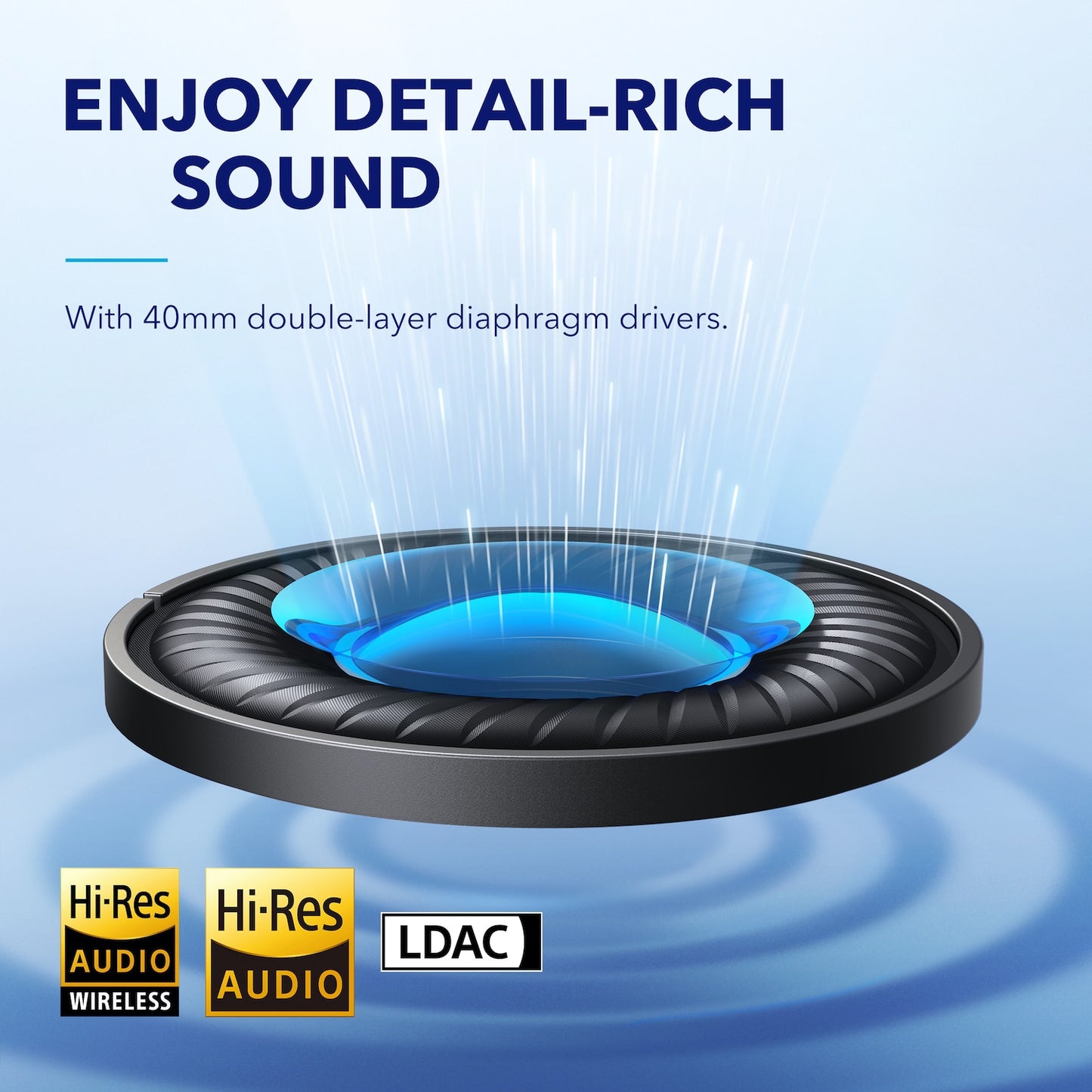soundcore Anker Space Q45 Adaptive Noise Cancelling Headphones Ultra Long 50H Playtime App Control Hi-Res Sound Bluetooth 5.3