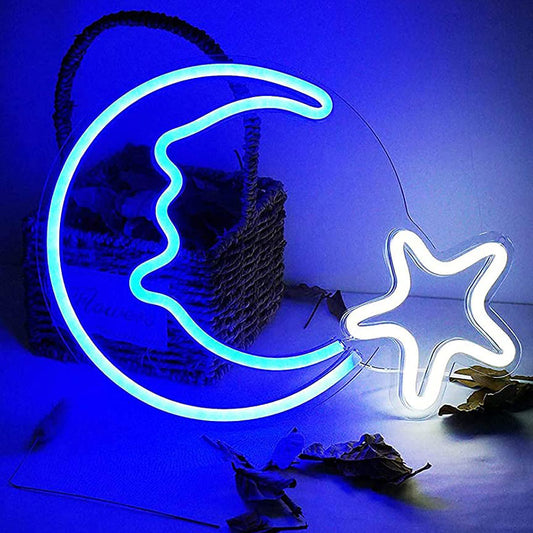 LED Moon Star Neon Light