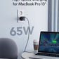 Anker USB C Charger, 735 Charger (Nano II 65W), PPS 3-Port Fast Compact Foldable Wall Charger for MacBook Pro/Air, iPad Pro