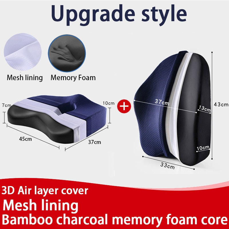 Memory Foam Office Chair Cushion Orthopedic Pillow