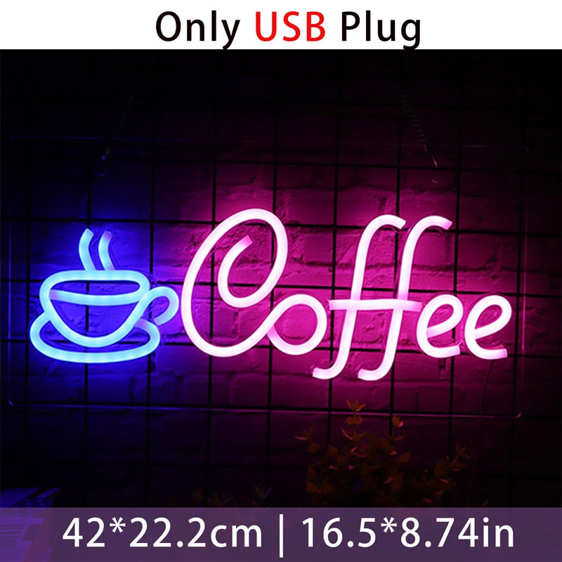 Custom Coffee Neon Sign