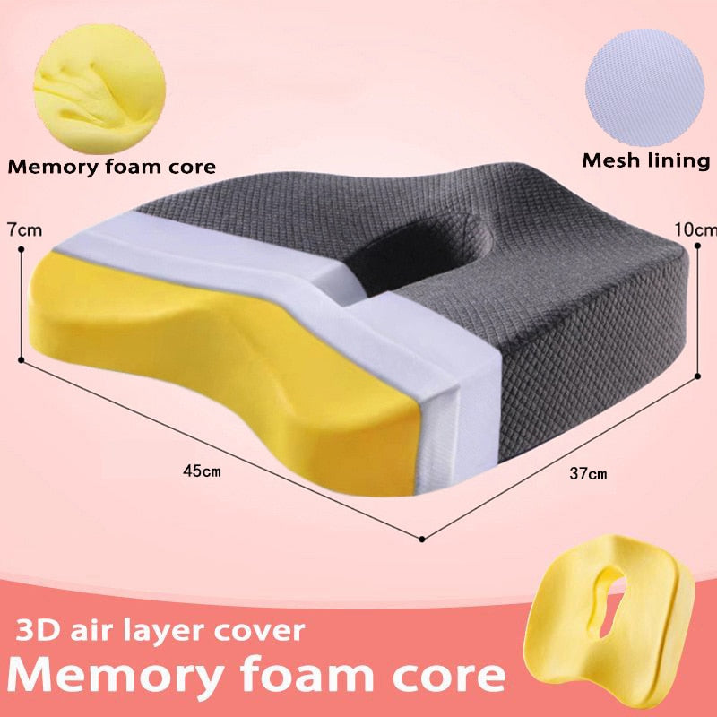 Memory Foam Office Chair Cushion Orthopedic Pillow