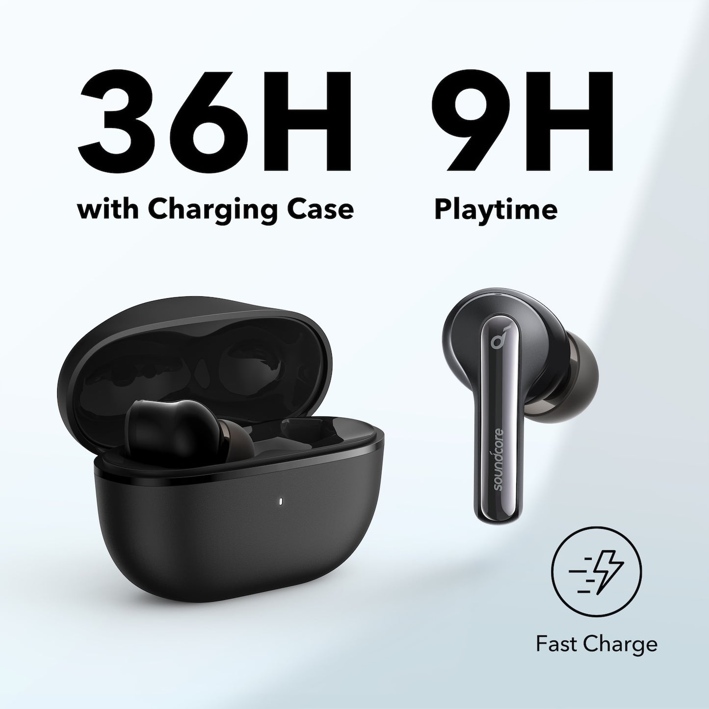 Anker Soundcore Life P3i Hybrid Active Noise Cancelling bluetooth earphones, wireless earbuds, 4 Mics, Powerful Sound Custom EQ