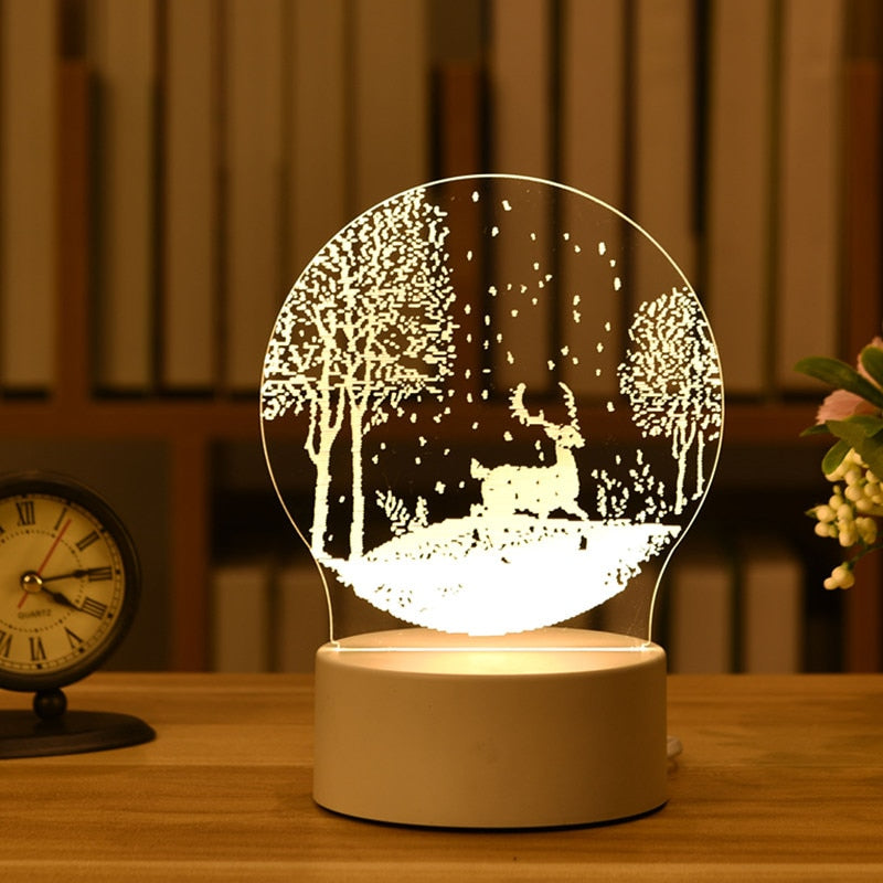 3D USB Table Lamps, 32 Different Designs to Choose From