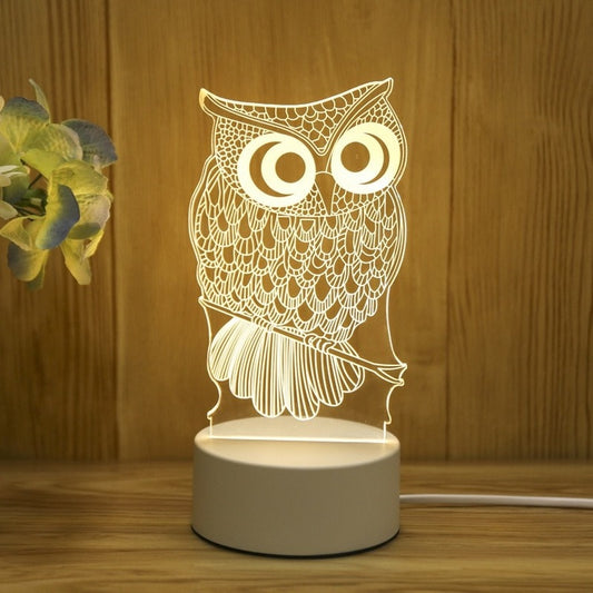 3D USB Table Lamps, 32 Different Designs to Choose From