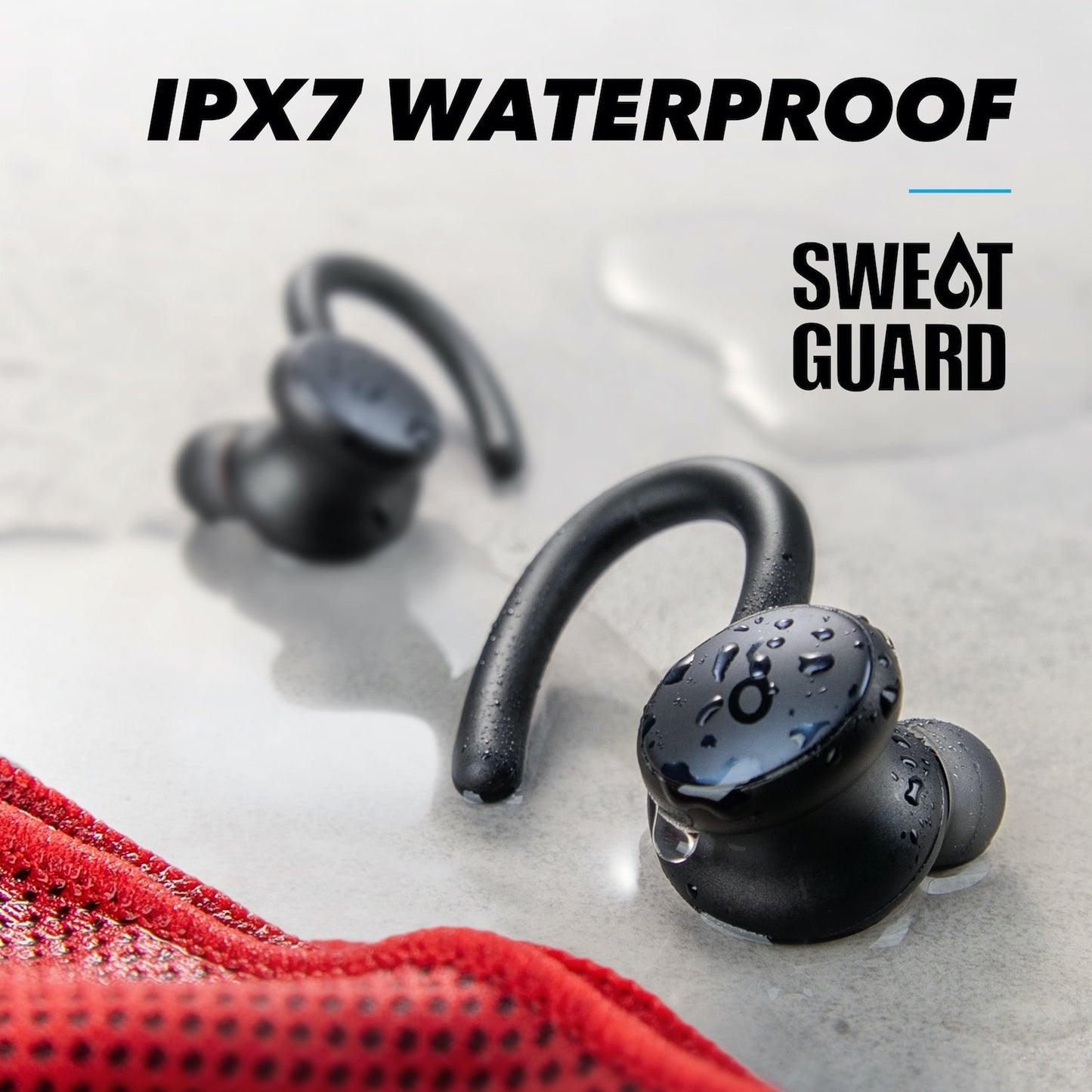 Anker Soundcore Sport X10 Bluetooth 5.2 Headphones Sports Rotating Ear Hooks Deep Bass IPX7 Waterproof Sweatproof Sport Earbuds