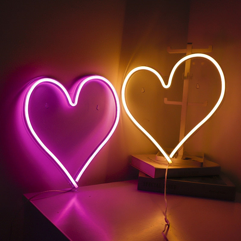 Heart Shape Neon Light