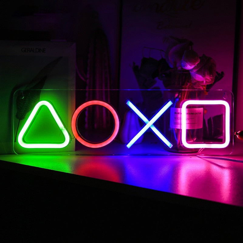 Game Icon Neon Sign Light LED