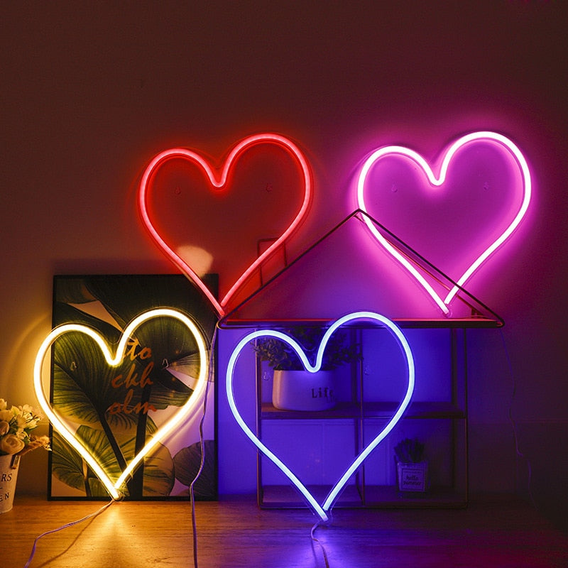 Heart Shape Neon Light