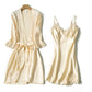 Women's Satin Lace Pajama Set