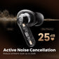 SoundPEATS Life Wireless Earbuds Active Noise Cancelling Bluetooth V5.2 Earphones with 4 Mic,12mm Driver,AI ENC for Clear Calls