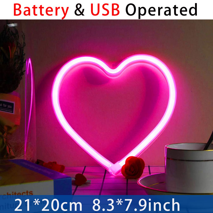 Heart Shape Neon Light