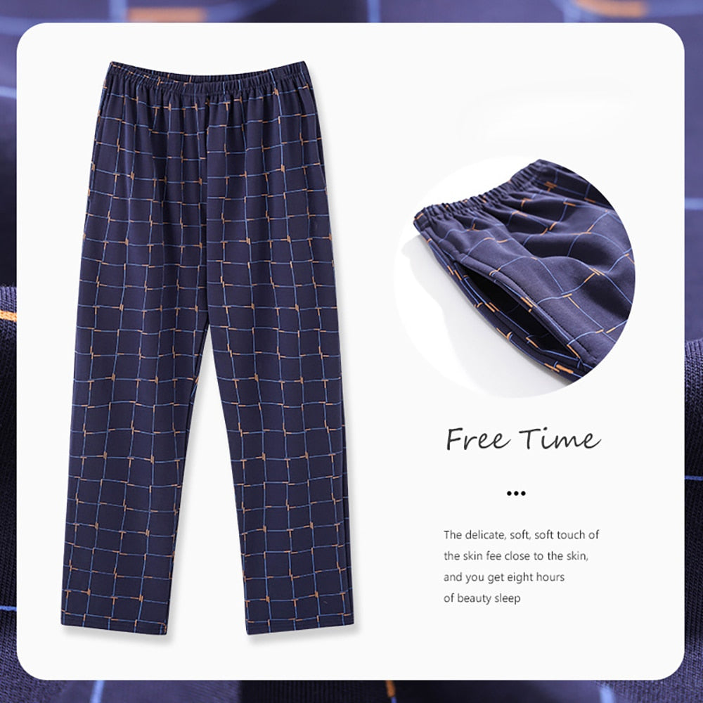 Men's Casual Plaid Pajama Pants Sleepwear