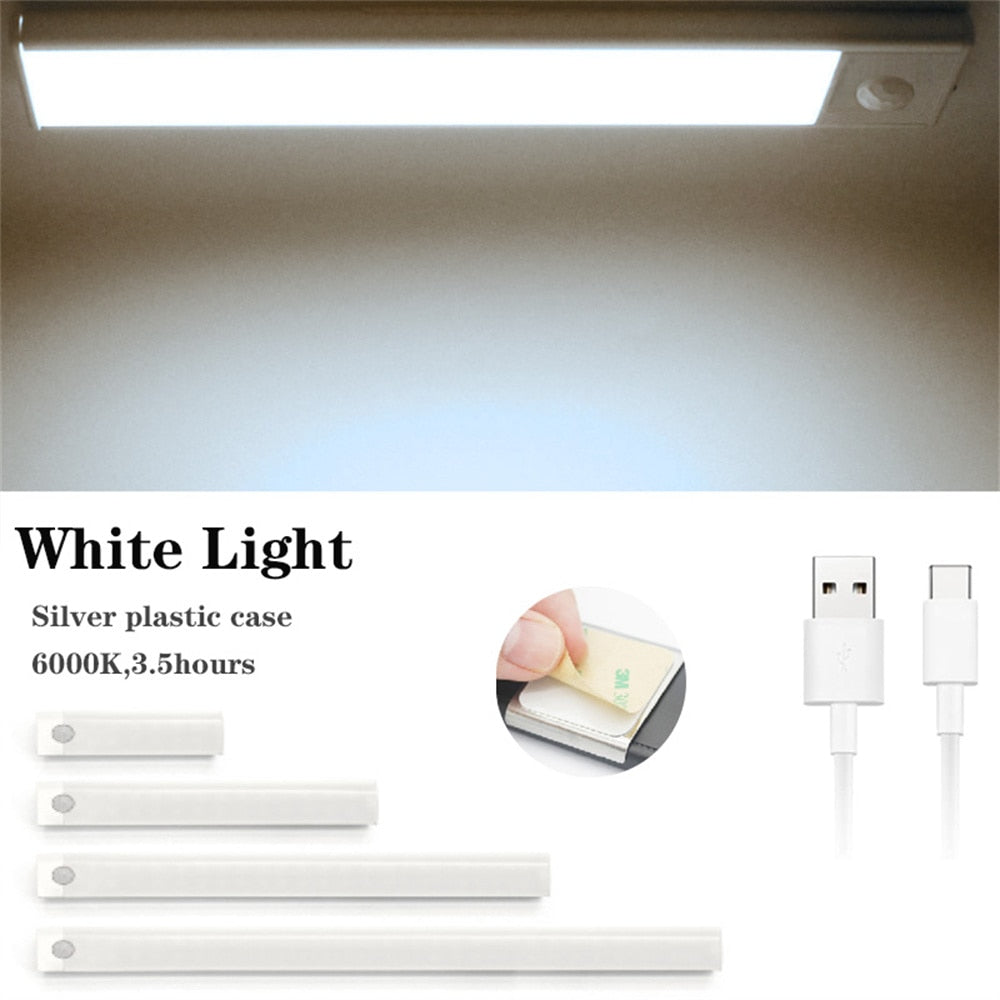 Motion Sensor Cabinet Night Light LED USB Lighting