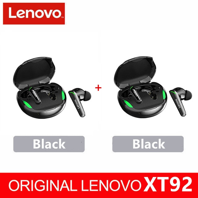 Lenovo XT92 TWS Gaming Earbuds Low Latency Bluetooth Earphones Stereo Wireless 5.1 Bluetooth Headphones Touch Control Headset