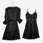 Women's Satin Lace Pajama Set