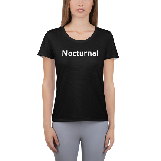 "Nocturnal" Women's Athletic T-shirt