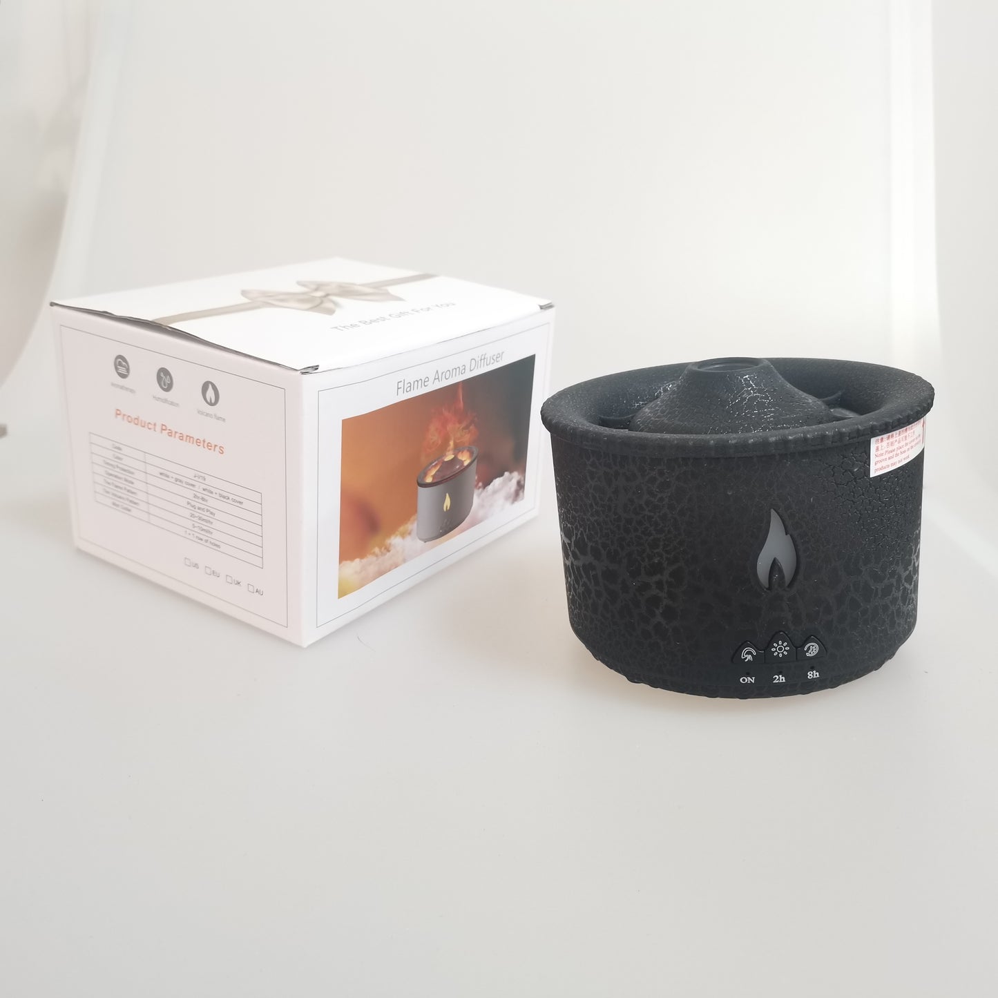 Jellyfish Fire Volcano Humidifier Air Diffuser Wholesale Portable Flame Oil Essential Aroma Mini Volcanic Diffuser