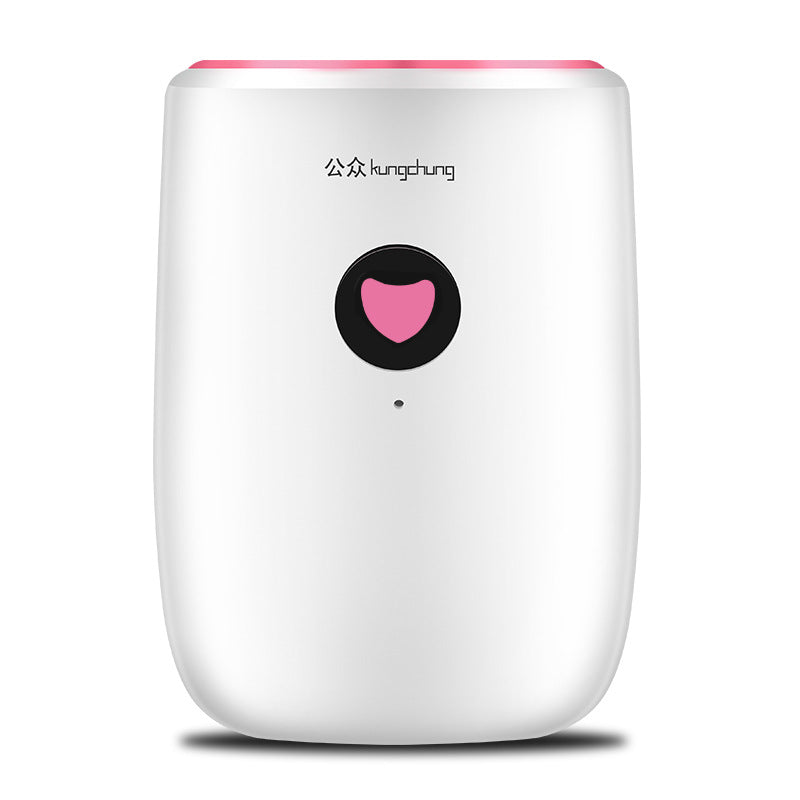 Mini Pink Design Dehumidifier for Bedroom, Office, and Basement