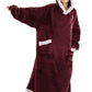 Winter TV Hoodie Blanket Winter Warm Home Clothes Women Men Oversized Pullover With Pockets