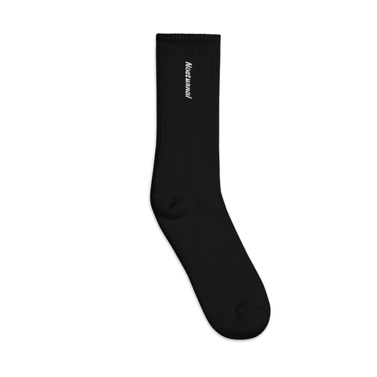 "Nocturnal" Embroidered socks