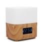 Ultrasonic Essential Oil Aroma Diffuser Humidifier Wood Grain Alarm Clock