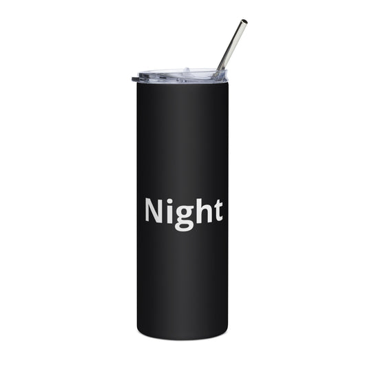 "Night" Stainless steel tumbler